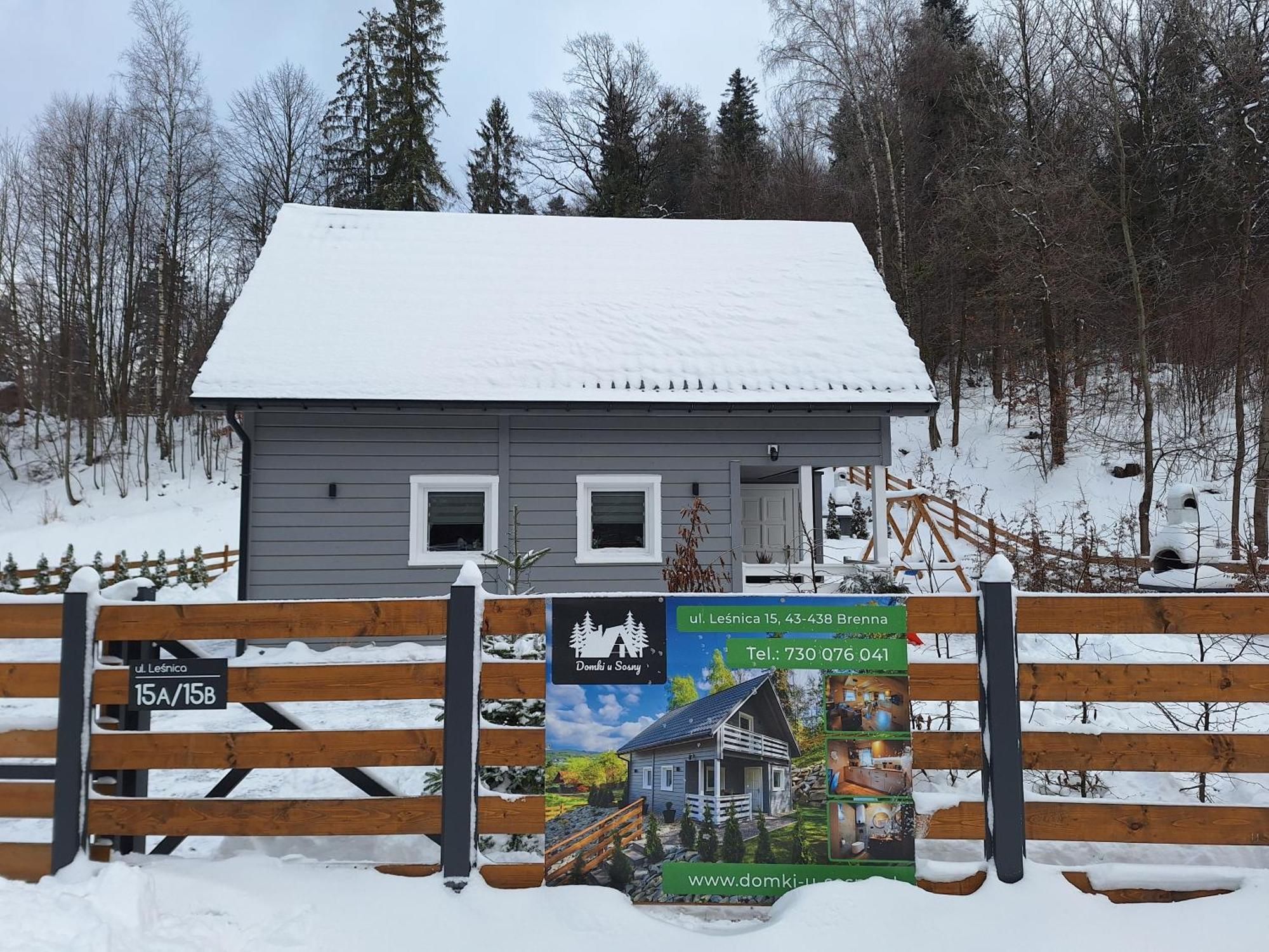 Domki U Sosny - Nowoczesne Domki Na Wylacznosc, Spokojna Okolica Blisko Lasu I Szlaku, 1,2 Km Od Centrum Brennej Brenna Exterior foto